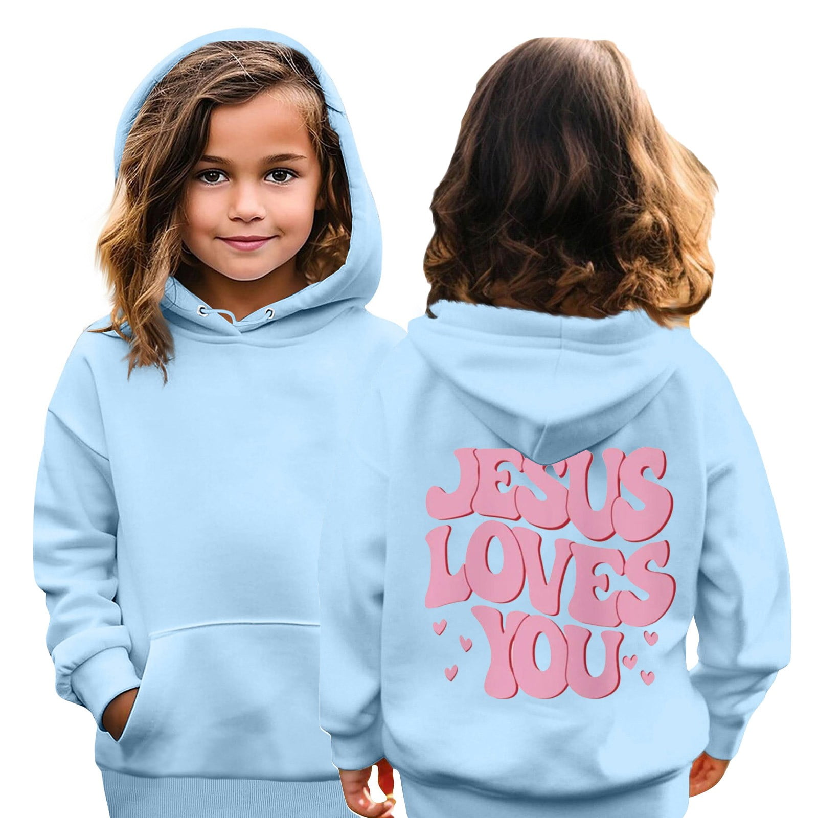 KIDS LONG SLEEVE TOP 4-10 FAITH, LUCK & JUSTICE main image 1