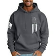thumbnail image 1 of XADYUY Mens Hoodies American Flag Graphic Patriotic Sweatshirt Vintage Western Aztec Long Sleeve Pullover Top Country Military Hooded Sweater with Pockets,Dark Gray 3XL, 1 of 8
