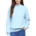 thumbnail image 1 of XADYUY Sweatshirts for Girls 14-16 Cute Fleece Long Sleeve Pullover Sweatshirts for Girls Plain Mock Neck Sweaters for Teens Casual Fall School Clothes for Teen Girls,13-14 Years Light Blue, 1 of 4