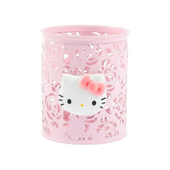 YOSENING Hello Kitty Cartoon Cat Metal Pen Holder - Cute Desktop Organizer- Creative Storage & Decor QQH624-560
