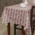 thumbnail image 1 of XAJAT 70‘‘x90'' Pink Rectangle Tablecloth, Cotton Linen Table Covers With Cartoon Prints, 1 of 4