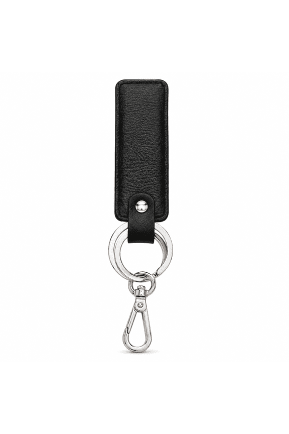 Genuine Leather Car Keychain Premium Key Fob Holder for Men & Women, Universal Leather Key Chain with Heavy-Duty Carabiner Clip, Smart Key Organizer for Car, Home & Office
