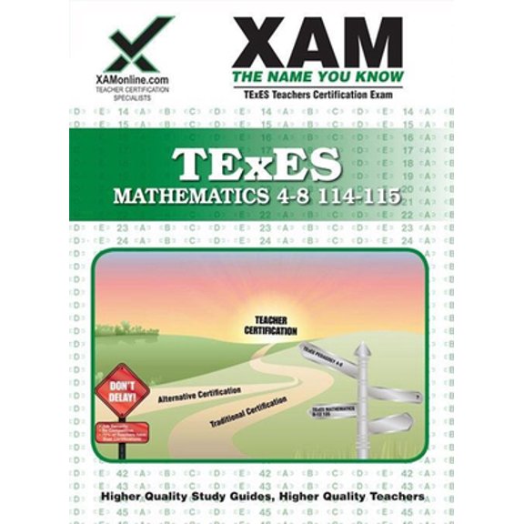 Pre-Owned TExES Mathematics 4-8 114-115 (Paperback) 1581972954 9781581972955