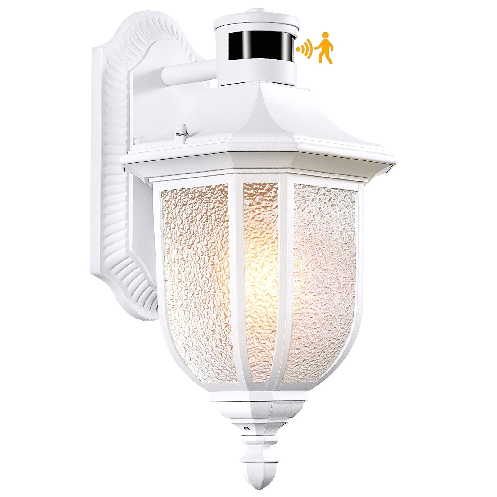 XANGQAN White Motion Sensor Outdoor Lighting Dusk to Dawn Wall Lights