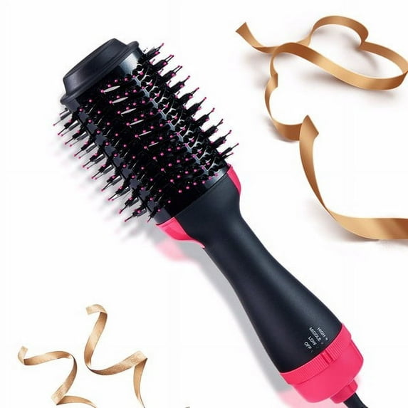 XANLUOER Hair Dryer Brush,Upgraded 4 in 1 Hair Dryer Brush Blow Dryer Brush in One with Negative Ion Anti-Frizz Ceramic Titanium Barrel Hot Air Brush Hair Straightener Brush