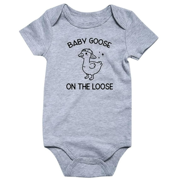 XAOFW Baby Bodysuit Boys Girls Short Sleeve Letter Prints Clothes O-Neck Fashionable Lovely Breathable Holiday Vacation Onesie