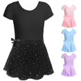 thumbnail image 1 of XAOFW Ballet Leotards For Girls With Removable Skirt Combo Tie Ruffle Sleeve Ballet Dance Dress Outfit 2 12 Years11111 Comfortable Sundress 2-3 Years, 1 of 9