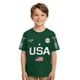 thumbnail image 1 of XAOFW Boy's T-Shirts Short Sleeve Crew Neck Letter Print Kids 250Th Anniversary T Shirts Leisure Wear Comfort Fit Tee Shirts Holiday Vacation Soft Comfortable Children Top, 1 of 3