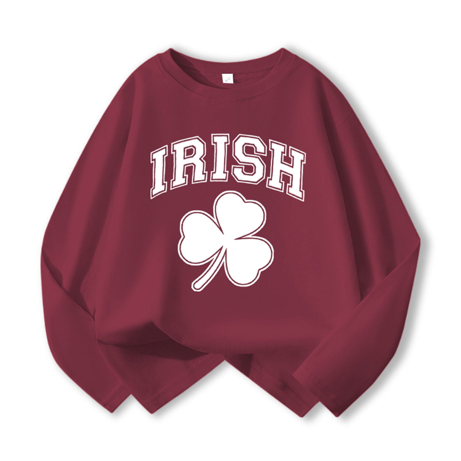 XAOFW Boy's T-Shirts St Patrick's Day Printed Long Sleeve Crew Neck ...