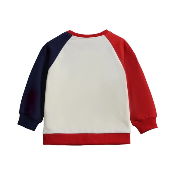 XAOFW Boys Sweatshirts Long Sleeve Crewneck Cute Embroidered Sweatshirt Loose Fit Casual Pullover Outerwear For Kids Everyday Wear Versatile Tops 2-3 Years