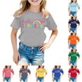 thumbnail image 1 of XAOFW Children'S Back To School T Shirts Casual Letter Printed Round Neck Short Sleeved Tees Boys Girls First Day Of School Shirt Trendy Tops 10-11 Years, 1 of 4