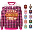thumbnail image 1 of XAOFW Christmas Boys Sweatshirts Long Sleeve Crew Neck Plaid Christmas Lights Print Sweatshirts Toddler Kids Comfortable Fall Winter Tops, 1 of 5