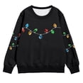 thumbnail image 1 of XAOFW Christmas Kids Sweatshirts Girls Pocket Winter Fuzzy Season Festive Long Sleeve O-Neck Printing Loose Fashionable Comfortable Outdoor Holiday Vacation Tops, 1 of 4