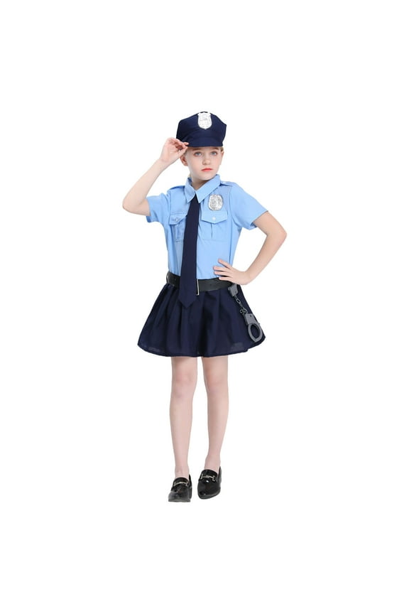 Girl's Outfit Sets Carnival Short Sleeve Graphic Print Skirts With Hat And Bowtie 3 Piece Dress Up Outfits Outdoor Activities Soft Breathable Clothes Sets