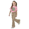 thumbnail image 1 of XAOFW Girl's Outfits Sets St Patrick'S Day Printed Short Sleeve Crew Neck T Shirts Top And Long Pants Two Piece Set Playwear Casual Outfit Outdoor Activities Breathable Trendy Clothing Sets, 1 of 4