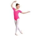thumbnail image 1 of XAOFW Girl's Rompers Short Sleeve Crewneck Patchwork Elegant Dancewear Jumpsuit Party Night Versatile Stylish Children Onesie, 1 of 4
