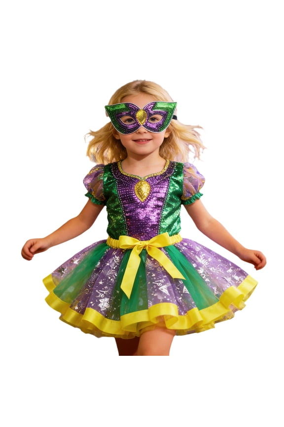 Girl's Skirts Elegant Carnival Elastic Waist Patchwork Layered Kids Flared Tutu Skirt Evening Party Versatile Soft Children Skirts