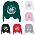 thumbnail image 1 of XAOFW Girls Boys Marine Animal Prints Long Sleeve Crewneck Sweatshirts Loose Fit Casual Pullover For Toddler Kids Breathable Top 5-6 Years, 1 of 4