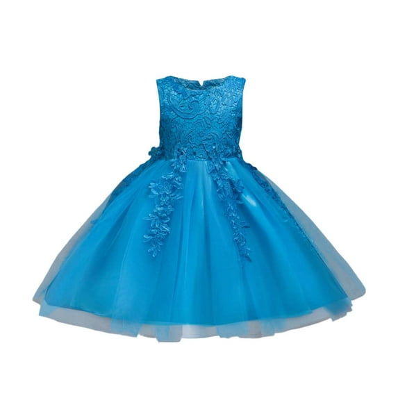 XAOFW Girls Dresses Carnival Sparkly Sequin Sleeveless Crew Neck Gown Stage Performance Comfortable Stylish Party Dress