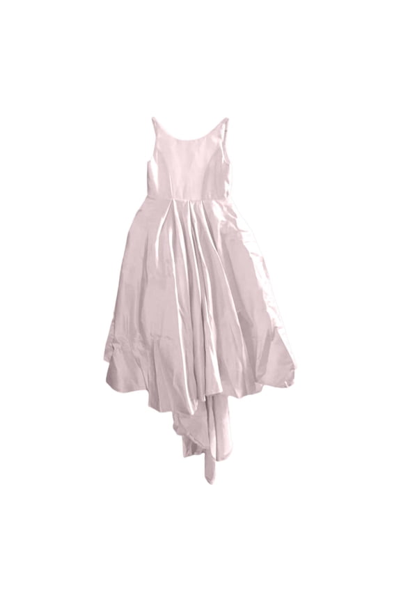 Girls Dresses Elegant Cathedral Train Gown Wedding Photography Pageant Toddler Attire Sleeveless O-Neck Solid Color Stylish Leisure Party Night Clothes