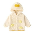 thumbnail image 1 of XAOFW Girls Outerwear Coats Jacket Thick Autumn Warm Children'S Kids Long Sleeve Hood Soft Cozy Casual Daily Wear Clothing, 1 of 3