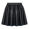 thumbnail image 1 of XAOFW Girls Skirts Dance Gold Elastic Waistband Flared Pleated Performance Tutu Ribbed Soft Comfortable Party Night Skirt, 1 of 4