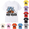 thumbnail image 1 of XAOFW Halloween Shirts For Boys Short Sleeve Crewneck Pumpkin Tractor Graphic Tees Toddler Kids Fall Daily Wear Cute T-Shirt 10-11 Years, 1 of 3