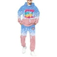 thumbnail image 1 of XAOFW Kids 6 7 Outfits Boys Ice Cream Number Print Sweatsuit 2Pcs Clothing Cute Preppy Ice Cream Themed Baseball Long Sleeve Hoodie Pants Comfort Fashionable Casual Daily Wear Sets, 1 of 6