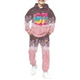 thumbnail image 1 of XAOFW Kids 6 7 Outfits Boys Ice Cream Number Print Sweatsuit 2Pcs Clothing Cute Preppy Ice Cream Themed Baseball Long Sleeve Hoodie Pants Soft Breathable Party Night Sets, 1 of 6