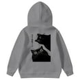 thumbnail image 1 of XAOFW Kids Hoodies Sweatshirts Adorable Cat Print Girls Kids Playful Animal Graphics Jacket Ages 3 To 14 Years Long Sleeve Hooded Soft Comfort Casual Daily Wear Tops, 1 of 7