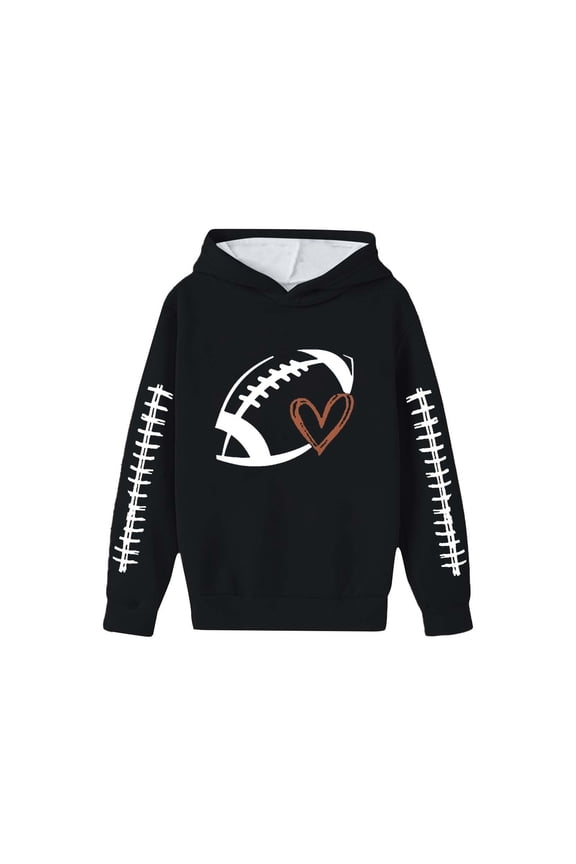 Kids Hoodies Sweatshirts Graphic Sport Jacket Rugby Print Boys Girls Playwear Long Sleeve Hooded Stylish Comfortable Party Night Top