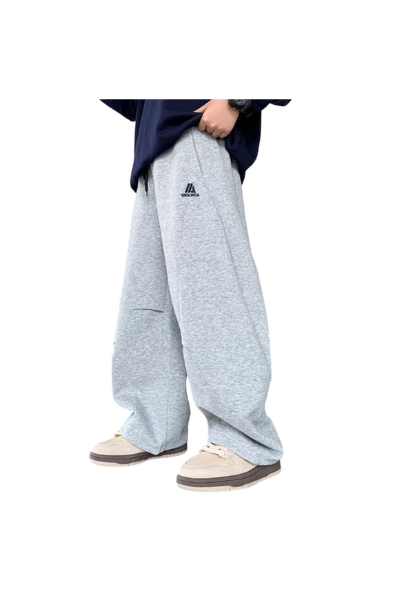 Kids Pants Boys Athletic Toddlers Big Joggers Comfortable Elastic Waistband School Playground Everyday Solid Color Long Stylish Leisure Club Party Slacks