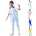 thumbnail image 1 of XAOFW Kids Romper sleeveless Chest Waders Youth Waders For Toddler Children boys girls Water Proof Waders With Boots trendy One-Pieces 4-5 Years, 1 of 9