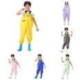 thumbnail image 1 of XAOFW Kids Romper sleeveless Chest Waders Youth Waders For Toddler Children boys girls Water Proof Waders With Boots versatile One-Pieces 8-9 Years, 1 of 8