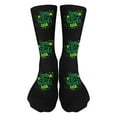 thumbnail image 1 of XAOFW Kids Socks St. Patrick'S Day Green Four Leaf Clover Printed Novelty Crew Boys Girls Comfortable Stylish Holiday Vacation Sock, 1 of 3