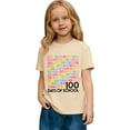 thumbnail image 1 of XAOFW Kids T-Shirts Girls 100 Days Of School Fashion Number Print Shirt Cute Toddler Youth Teenage Short Sleeve Crew Neck Comfortable Stylish Holiday Vacation Top, 1 of 7