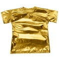 thumbnail image 1 of XAOFW Kids T-Shirts Performance Shiny Stretch Girls Boys Choir Pure Stage Comfortable Fit Youth Apparel Short Sleeve Solid Color O-Neck Comfort Breathable Daily Lounging Tee, 1 of 4