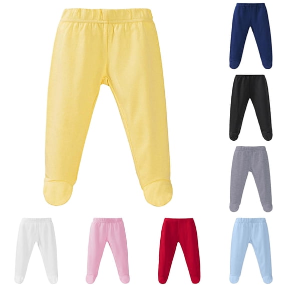 XAOFW Lightweight Baby Full Coverage Pants With Stretchy Waistband For Boys And Toddlers Long Trousers Comfortable Bottoms 3-6 Months