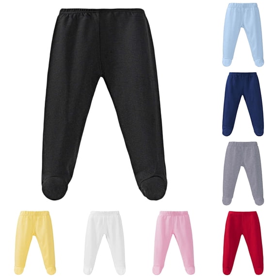 XAOFW Lightweight Baby Full Coverage Pants With Stretchy Waistband For Boys And Toddlers Long Trousers Soft Bottoms 9-12 Months