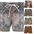 thumbnail image 1 of XAOFW Lightweight Sports Leopard Print Shorts For Men Beach Casual Homewear Mens Shorts Versatile Bottom S, 1 of 3