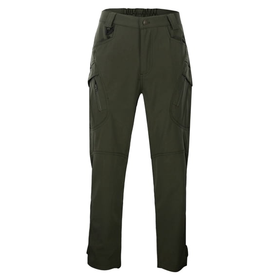 XAOFW Men's Casual Pants Solid Color Elastic Waist Stretch Cargo Trousers Workwear Slim Fit Straight Leg Pant With Pockets Outdoor Travel Breathable Cozy Slacks