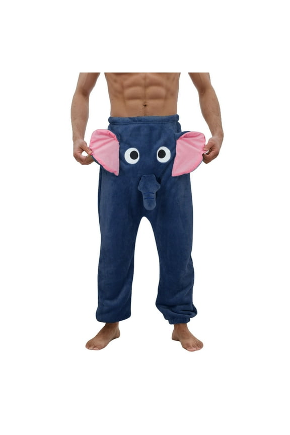 Men's Pants Funny Cartoon Novelty Animal Themed Pant Baggy Loose Fit Strange Leg Trouser Fashionable Stylish Outdoor Activities Slacks