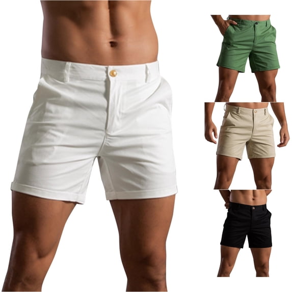 XAOFW Mens Shorts Summer Solid Color Pocket Drawstring Shorts Loose Quick Drying Casual Sports Running Straight Shorts For Men Stylish Bottoms L