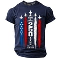 thumbnail image 1 of XAOFW Patriotic Graphic T Shirts For Man Casual Red White & Blue Print T-Shirts 4th Of July Usa Festival T-Shirt Stylish Top S, 1 of 3