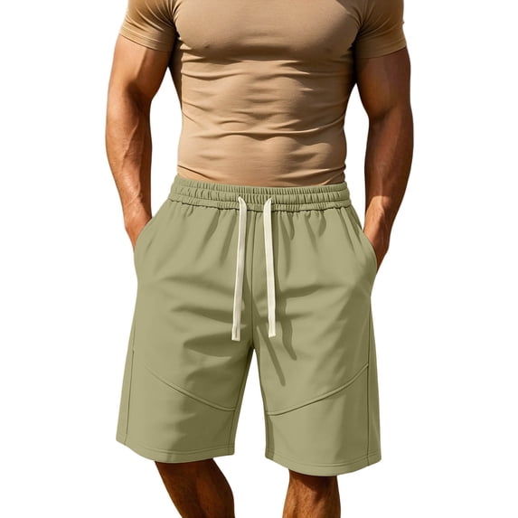 XAOFW Solid Color Casual Shorts For Man Everyday Wear Relaxed Fit Shorts Outdoor Activities Comfortable Bottoms