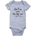 thumbnail image 1 of XAOFW Toddler Boys Rompers Short Sleeve Letter Print Cozy Bodysuit For Everyday Wear Versatile One-Pieces 0-3 Months, 1 of 2