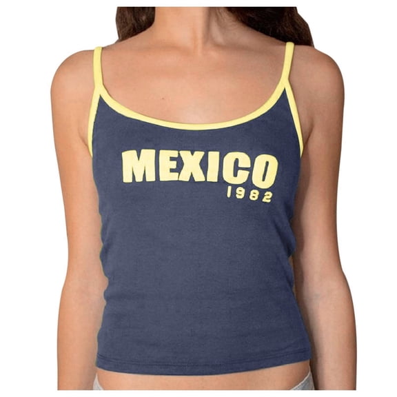 XAOFW Women'S T-Shirts Sleeveless Scoop Summer Letter Print Streetwear Fashionable Cozy Casual Daily Wear Tee