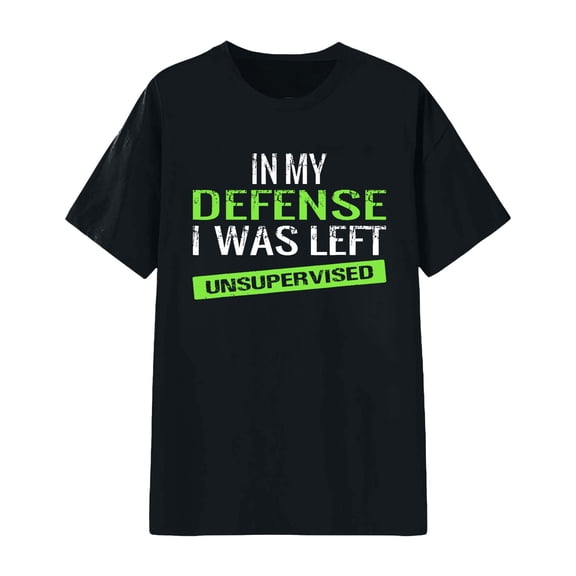 XAOFW Women'S T Shirts Unisex Letter Printed Crewneck Everyday Design Short Sleeve Breathable Stylish Party Night Tees