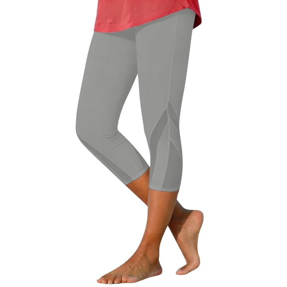 XAOFW Women's Casual Pants Fashionable Solid Color Mesh Calf Length Cropped Ankle-Tied Trouser Everyday Wear Stylish Cozy Trousers