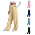 thumbnail image 1 of XAOFW Women's Lined Sweatpants Wide Straight Leg Pants Sweatpants Joggers Pants Workout High Waisted Yoga Pants With Pockets Versatile Bottoms M, 1 of 6